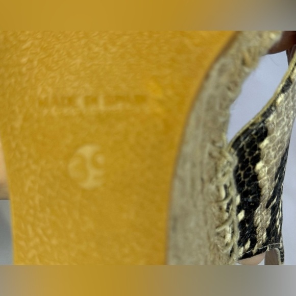 Diane Von Furstenberg Women’s Sylvie Leather Espadrille Wedge Sandals Size 8.5 - Picture 10 of 11